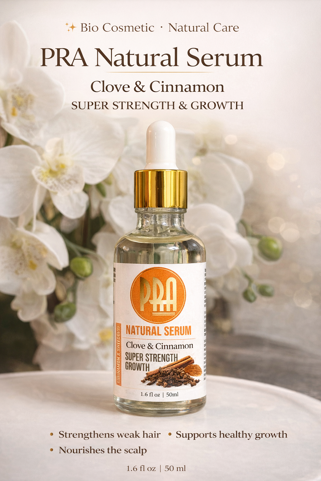 PRA Natural Serum: Cinnamon & Sweet Clove - Pra Cosmetics